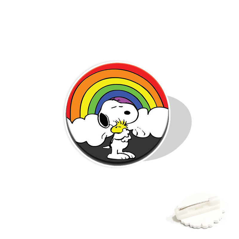 Acrylic cartoon cute Snoopy brooch (Minimo de compra 2) MYA-WeiJ011