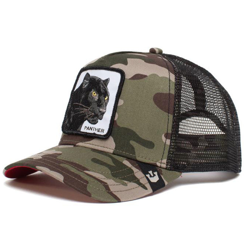 Cotton cartoon black leopard rooster Baseball cap MYA-JingK014