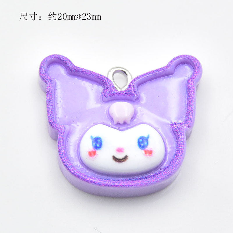 Resin glossy border cartoon animal accessories MYA-ZhiB005