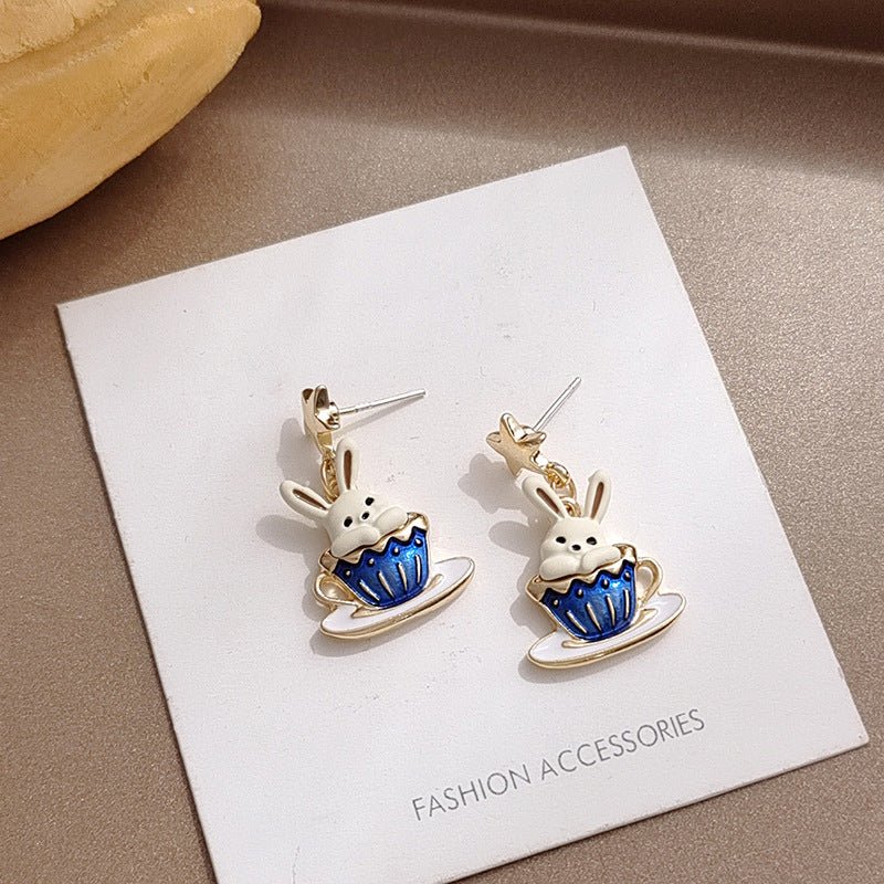 Alloy cute rabbit earrings MIC-BLD091