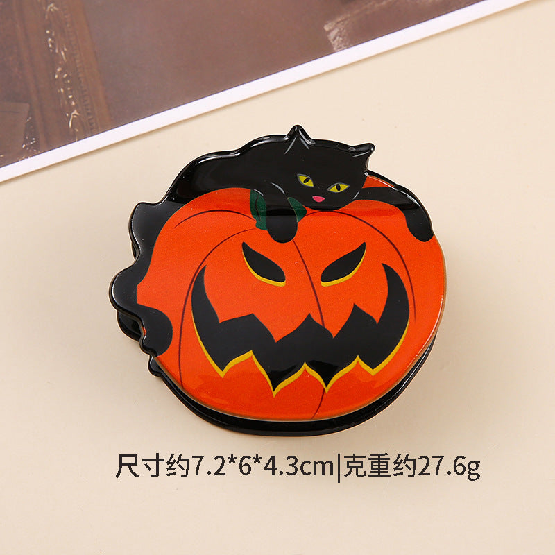 Plastic Halloween Pumpkin Ghost Hair Clip (Minimo de Compra 2) MIC-SanE004