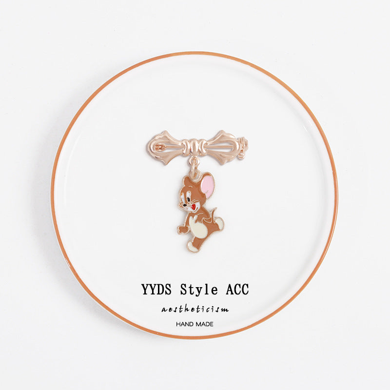 Alloy cartoon cat and mouse brooch (Minimo de compra 2) MIC-ShangX009