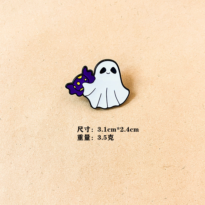 Alloy pumpkin skull crest brooch (Minimo de compra 6) MIC-ShengM004