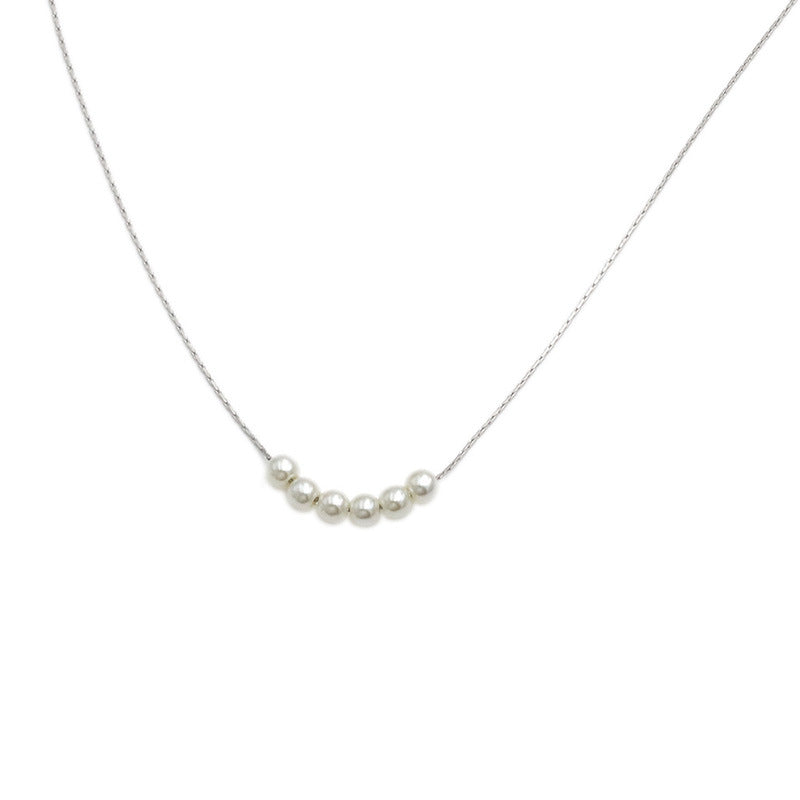 Stainless steel gold-plated pearl necklace MYA-XuanJ045