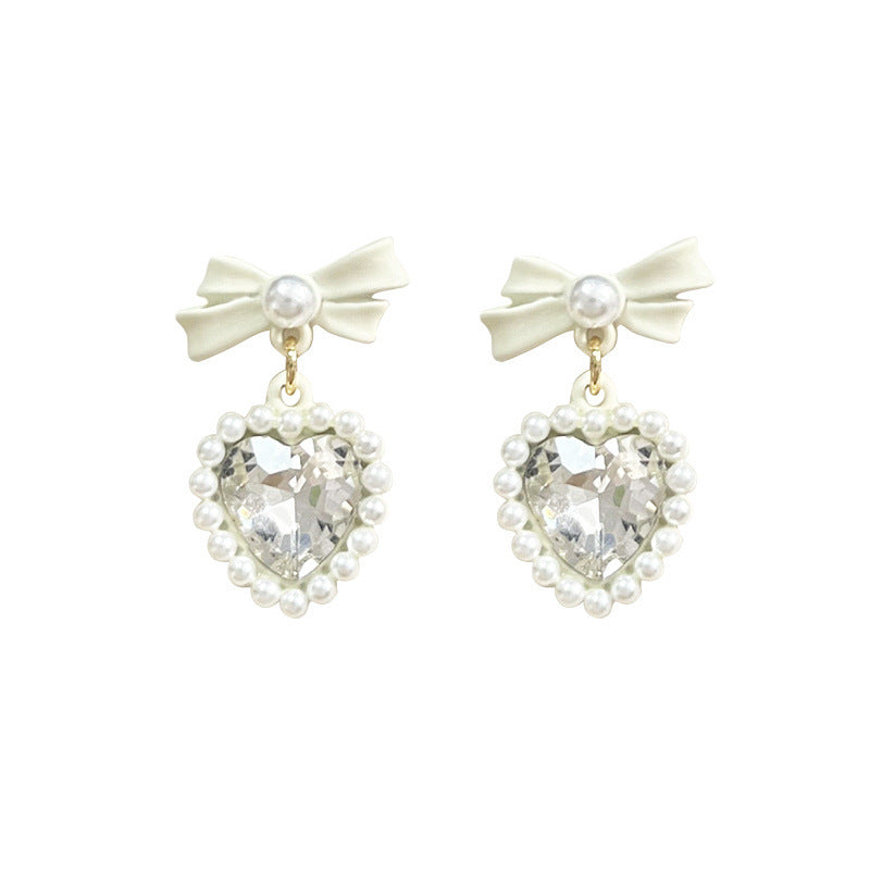 Alloy Love Pearl Earrings MIC-TTSP004