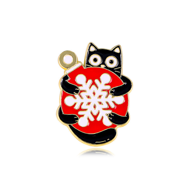 Alloy cartoon Christmas badge brooch (Minimo de Compra 5) MYA-YiN023