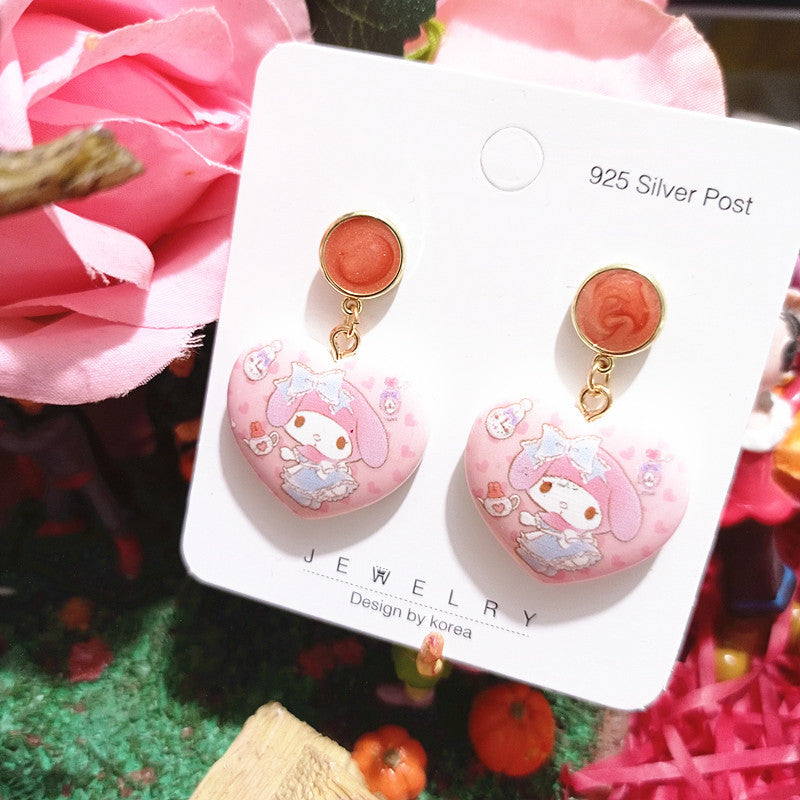 Alloy cartoon cute earrings MYA-XingJ076