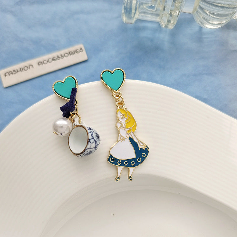 Alloy fairy tale princess earrings (Minimo de Compra 2) MIC-BLD055