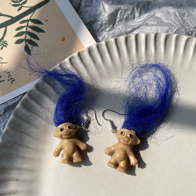 Troll hairy earrings MYA-RS-ZhiY 001