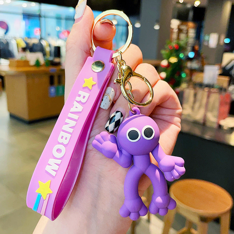 PVC cute rainbow friend keychain MIC-MLZ015