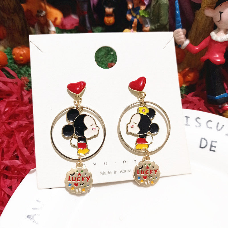 Alloy cartoon cute funny earrings MIC-XingJ070