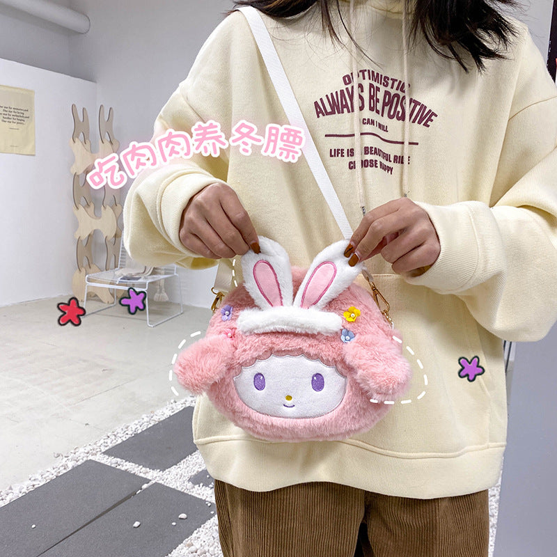 Plush doll cross shoulder bag(Minimo de compra 3) MIC-JuH005