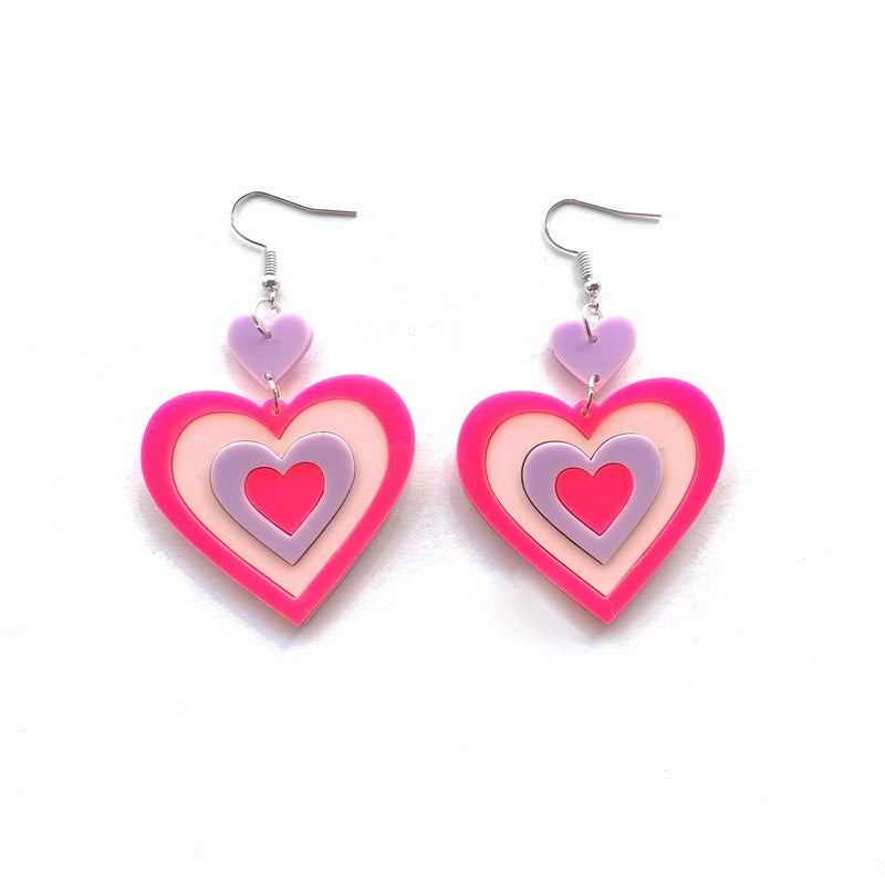 Acrylic Love Letter Envelope Earrings MYA-XueP141