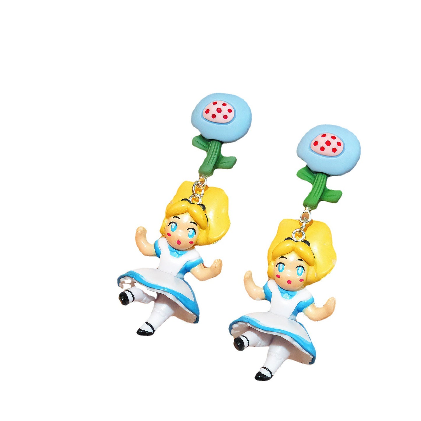 Resin cartoon cute runaway princess earrings MIC-XME007