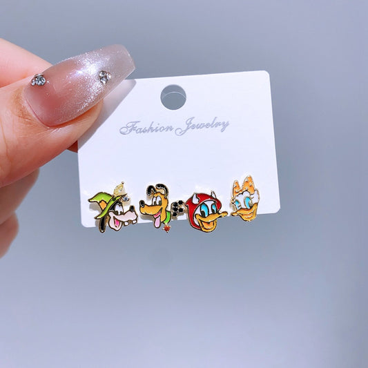 Alloy cute cartoon earrings MIC-MingC026