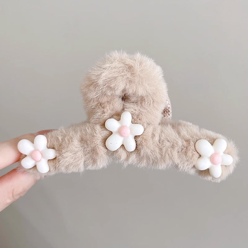 Plush cartoon cute hair clip MIC-KaW003