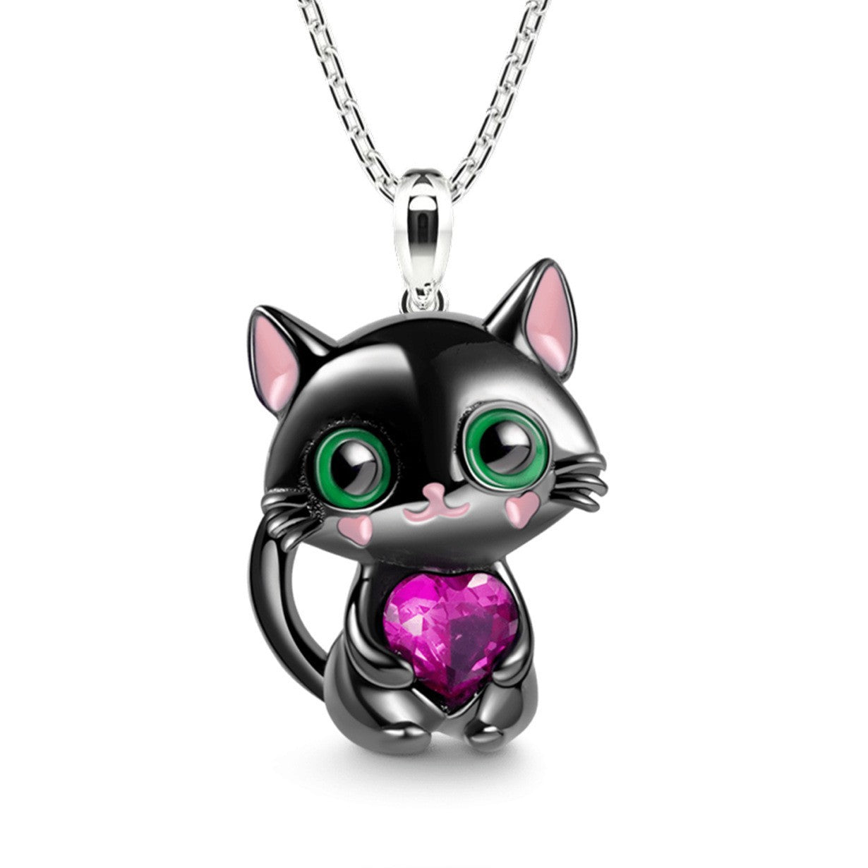 Alloy cartoon cat necklace (Minimo de Compra 2) MIC-FanK006