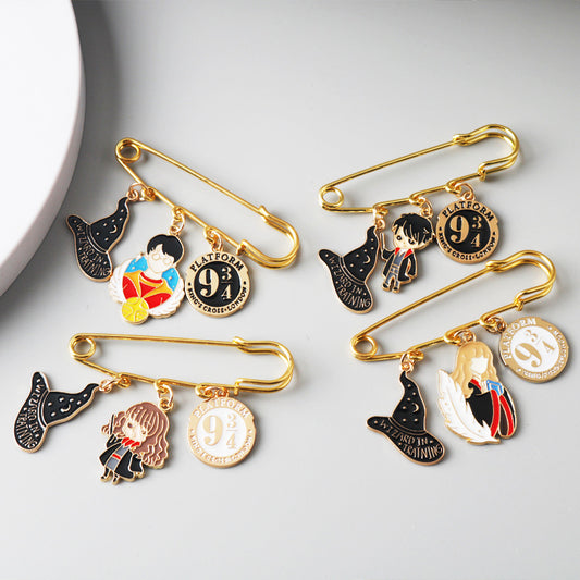 Alloy cartoon character brooch MYA-ChuQ005