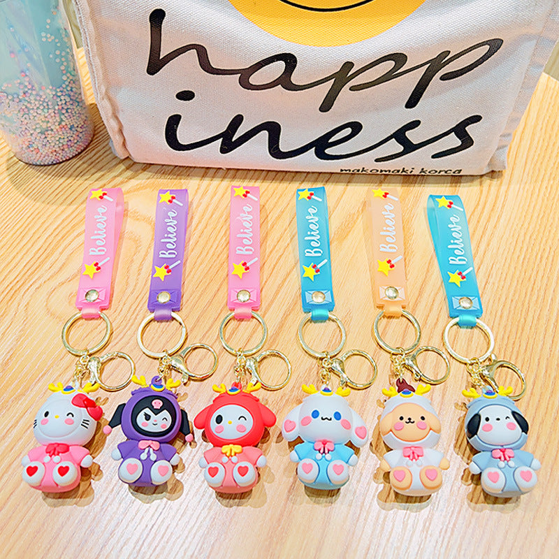 PVC cartoon cute pet cute keychain MIC-YiD040