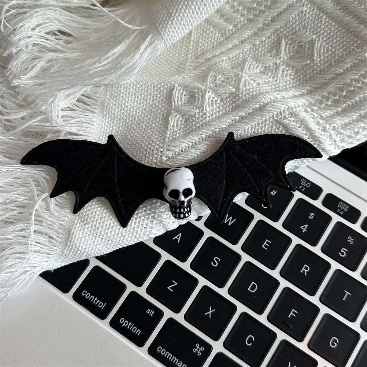 Plastic Halloween Bat Skull Hair Clip (Minimo de Compra 2) MIC-ShiM002