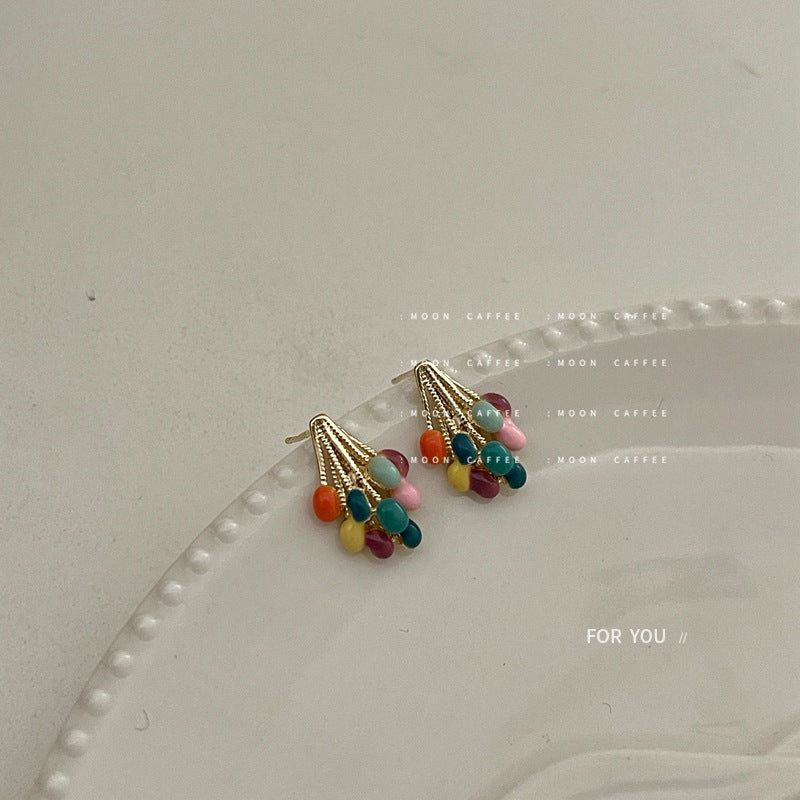 Acrylic Macaron Glazed Earrings MYA-JiaJ003