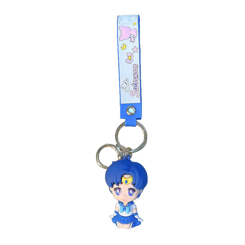 PVC Beauty Girl Warrior Keychain MIC-JinG019