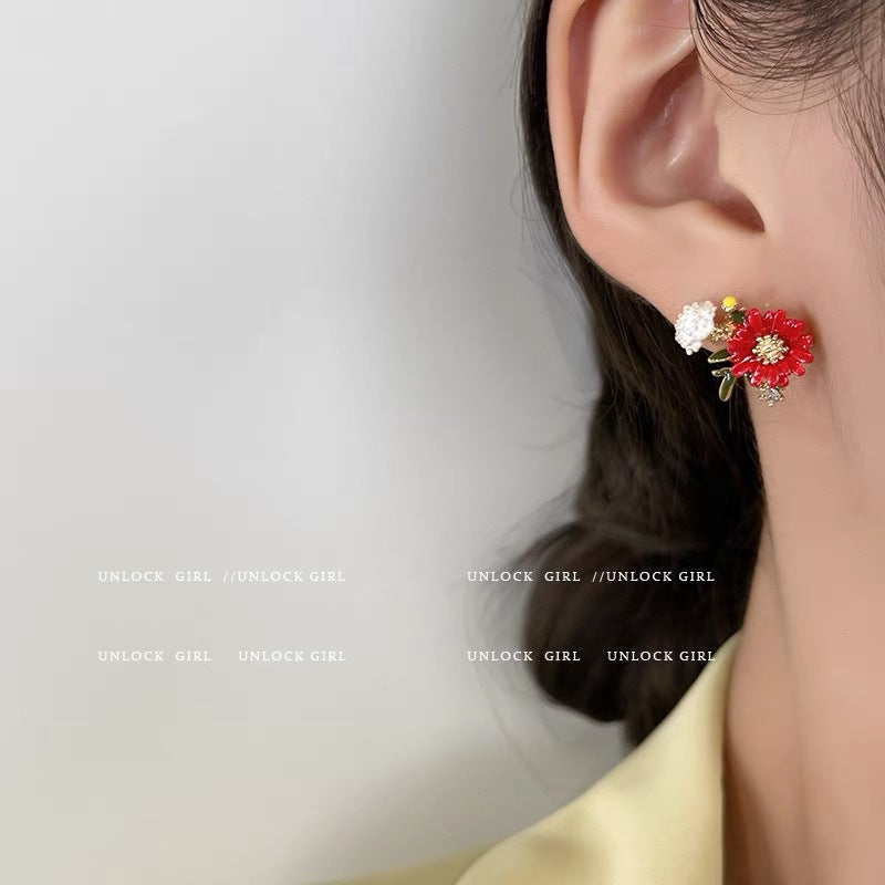 Alloy minimalist and fashionable earrings MIC-BiX010