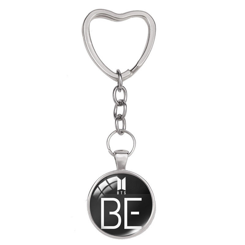 Alloy Time Gem Heart shaped Keychain MIC-XiangL040