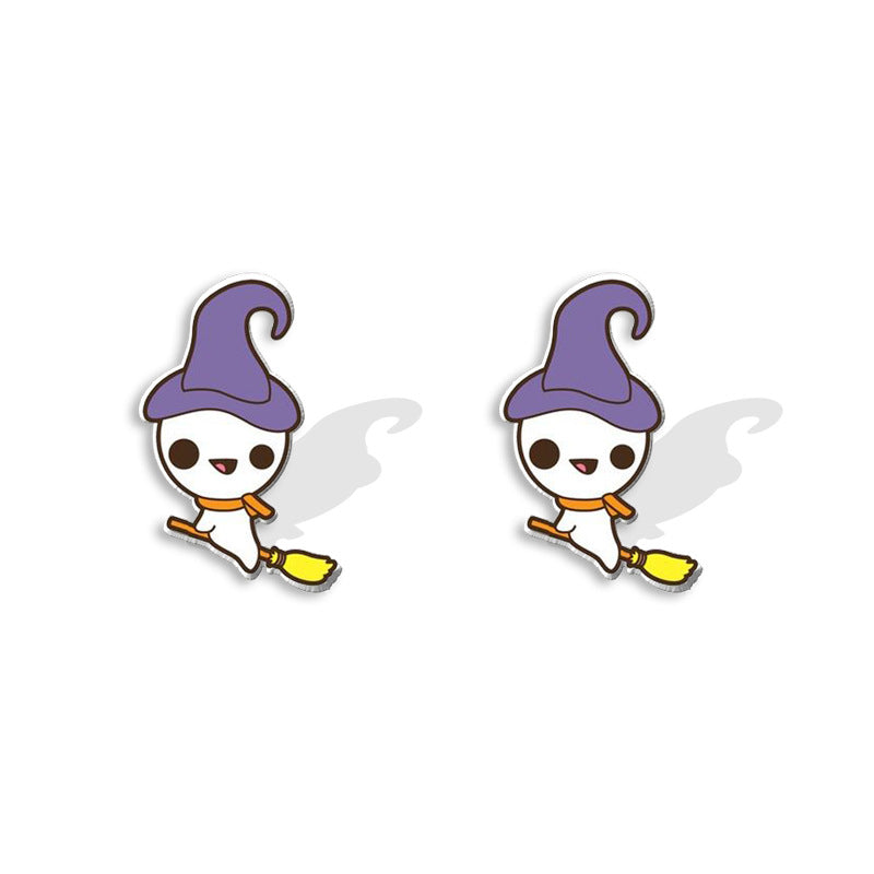 Alloy cartoon funny pumpkin bat earrings (Minimo de compra 5) MIC-XiangL075