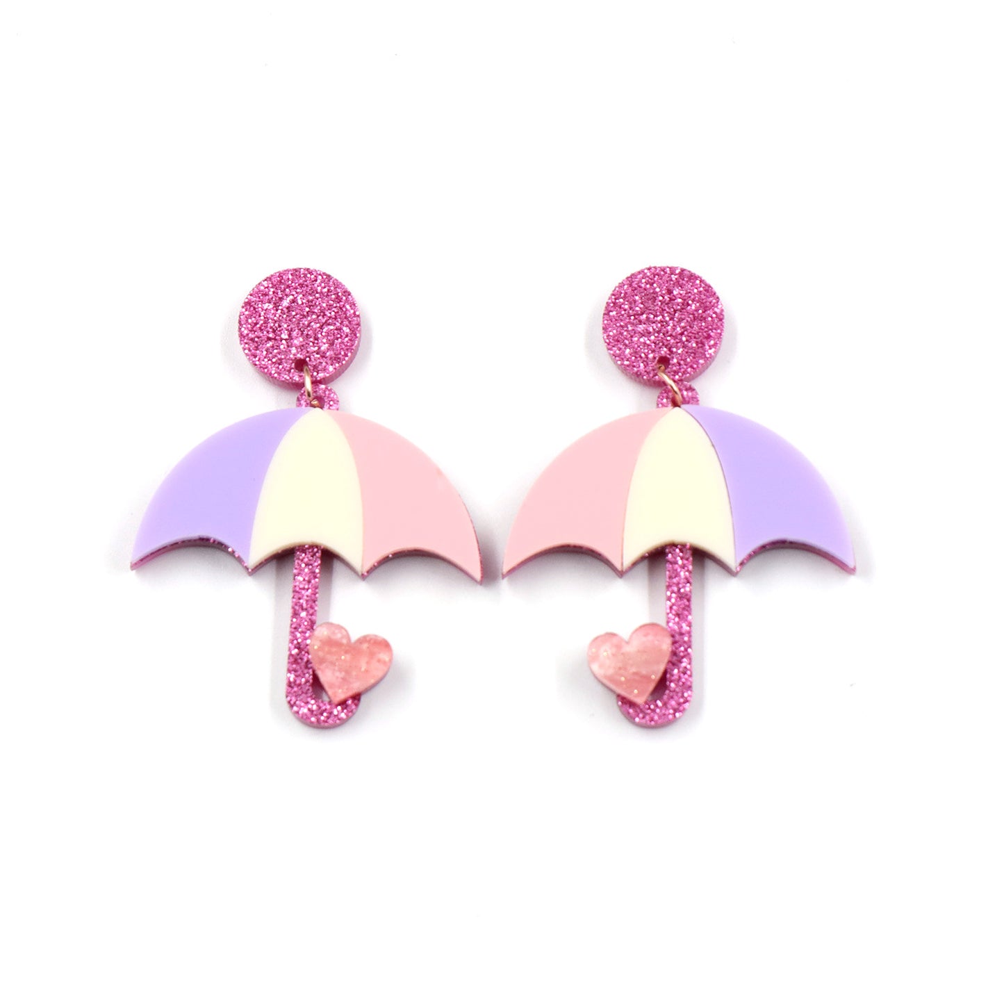 Alloy acrylic umbrella earrings (Minimo de compra 5) MIC-XiaoY081