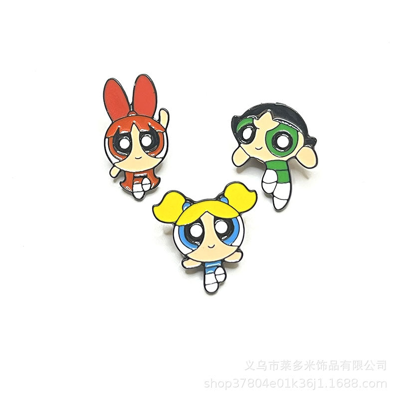 Alloy Cute Anime Police Girl Earrings (Minimo de Compra 2) MIC-LDM028