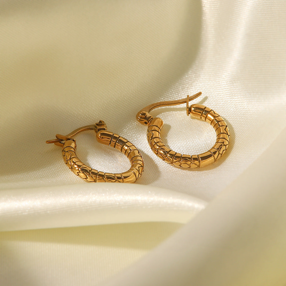 Gold Plated Zircon Earrings MIC-WanX006