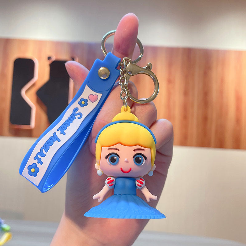 PVC cartoon castle princess keychain MIC-JinG016