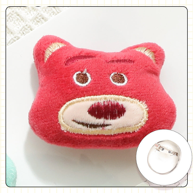 Plush cartoon cute brooch MYA-ZhanY005