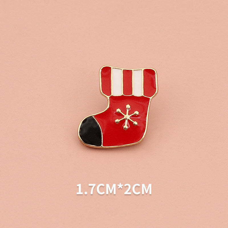 Alloy Christmas cartoon brooch (Minimo de Compra 2) MYA-WeiD003