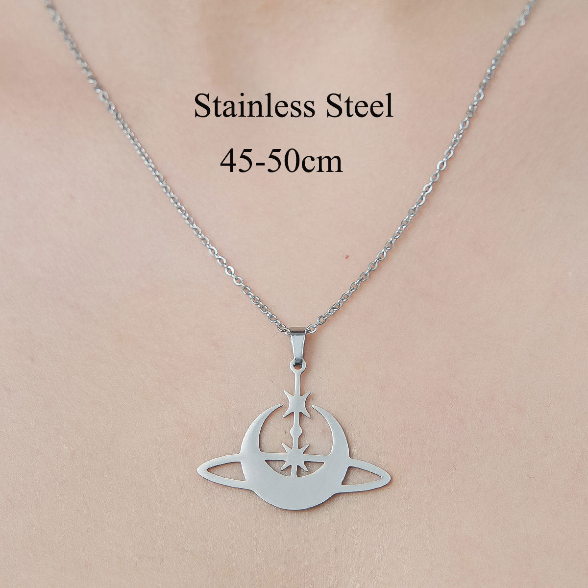 Alloy Six Star Necklace (Minimo de Compra 10) MYA-QiZ001