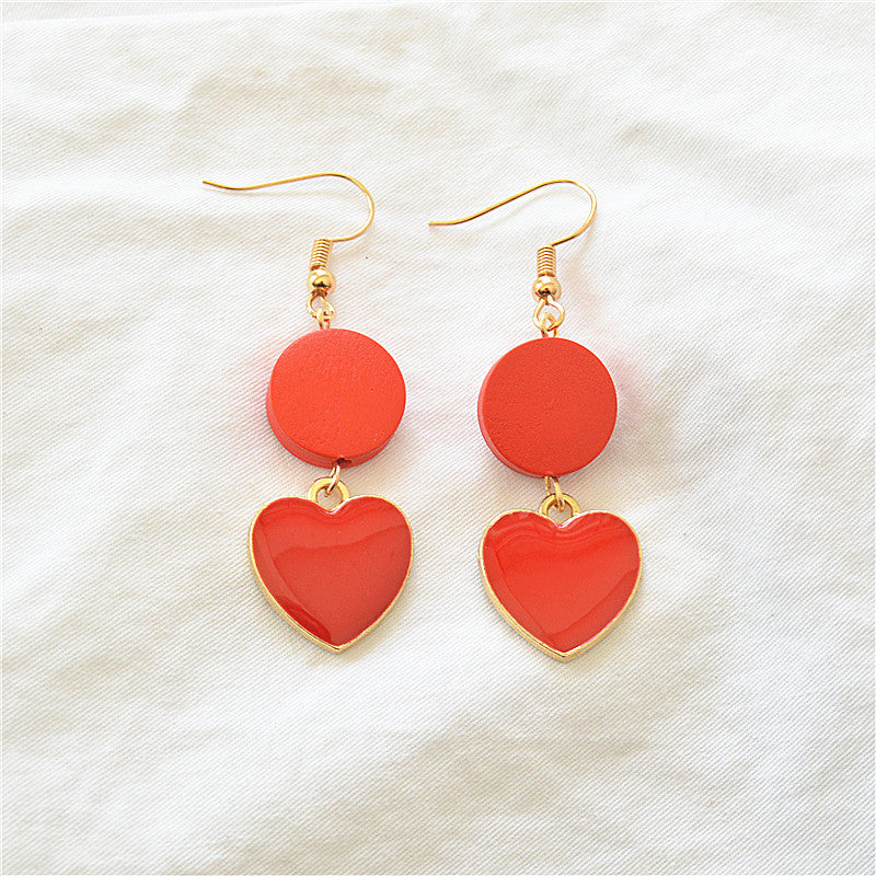 Acrylic Valentine's Day Love Earrings MYA-XieN056