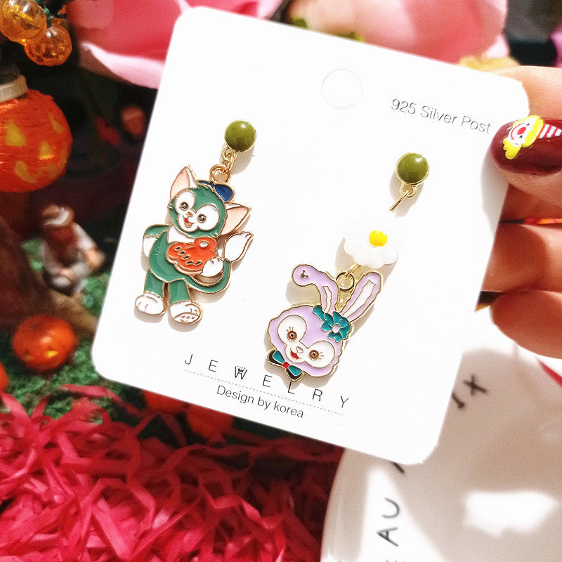 Alloy cartoon cute earrings MYA-XingJ074