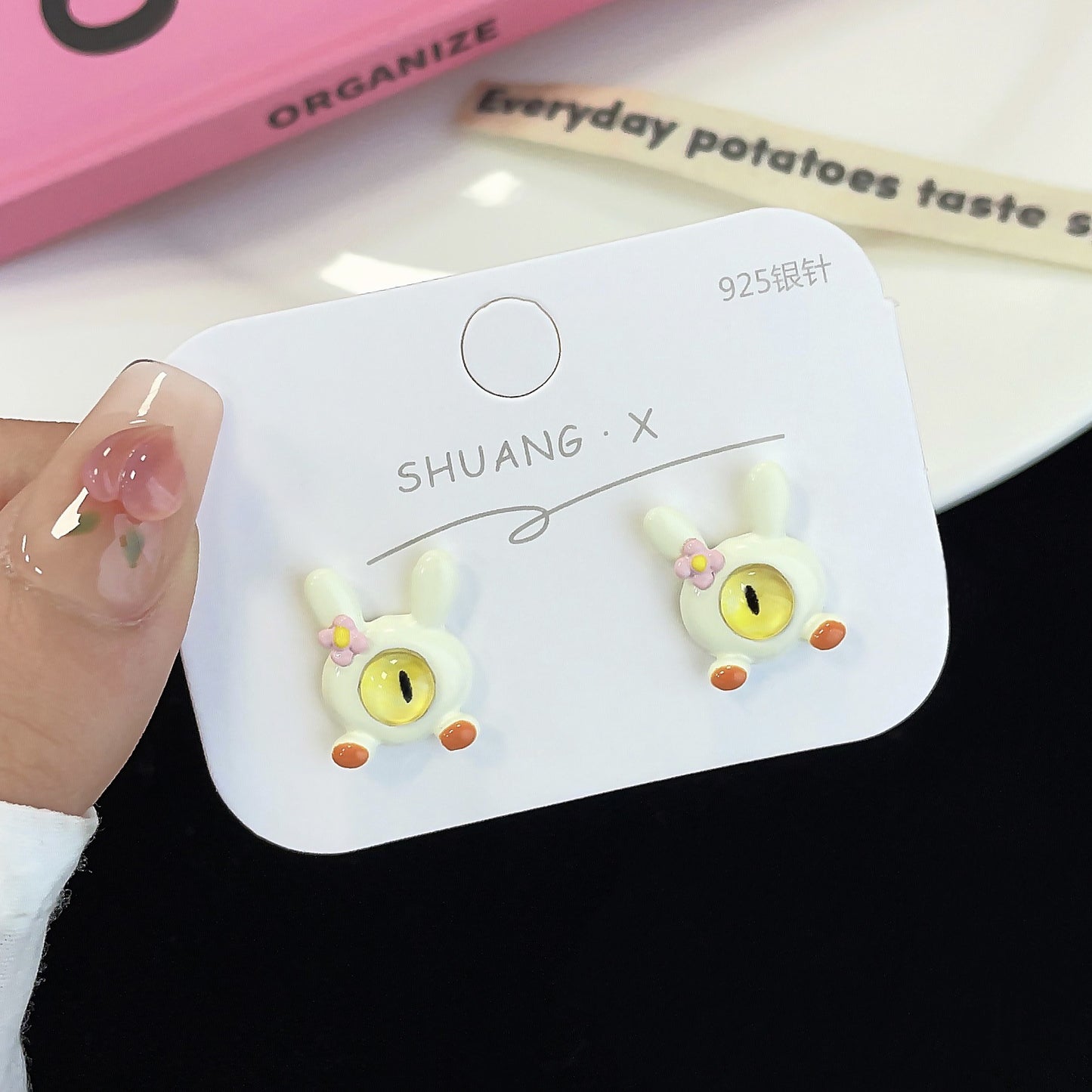 Alloy Big Eye Small Monster Earrings (Minimo de Compra 2) MIC-ShuangX010