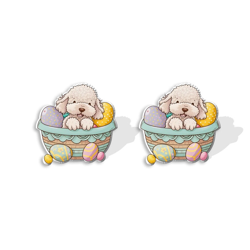 Alloy Easter Small Animal Earrings (Minimo de compra 5) MIC-XiangL066