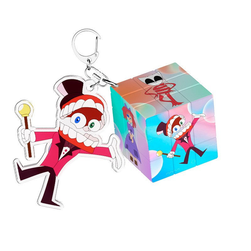 PVC cartoon digital circus keychain MYA-MLZ030