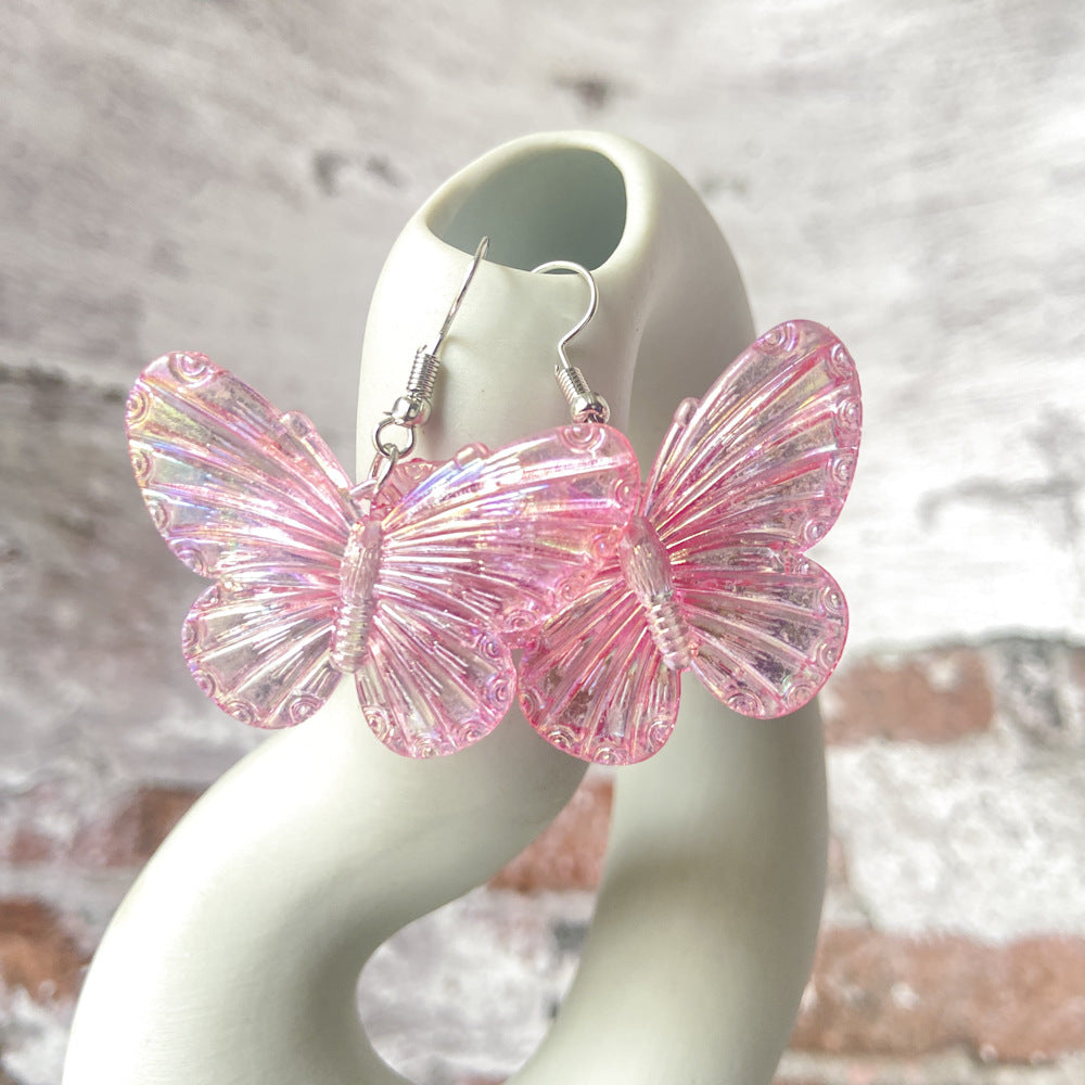 Acrylic ins Wind Butterfly Earrings (Minimo de compra 2) MYA-YiD028