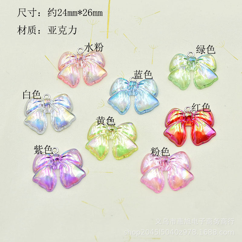 Resin AB colored bow accessories MIC-HuiX003