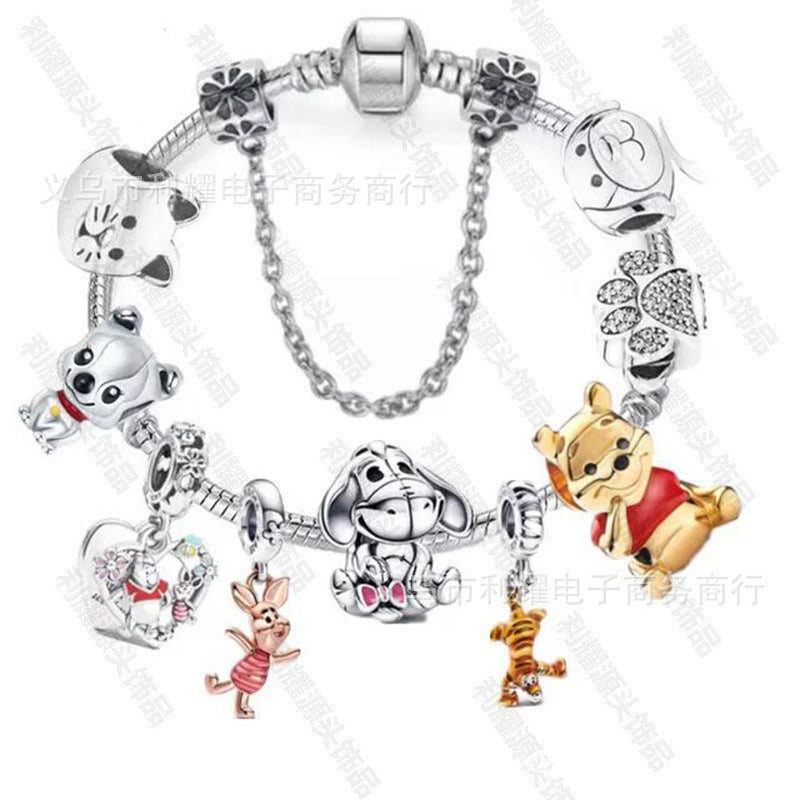 Alloy DIY Pandora Cartoon Bracelet MIC-LiY032