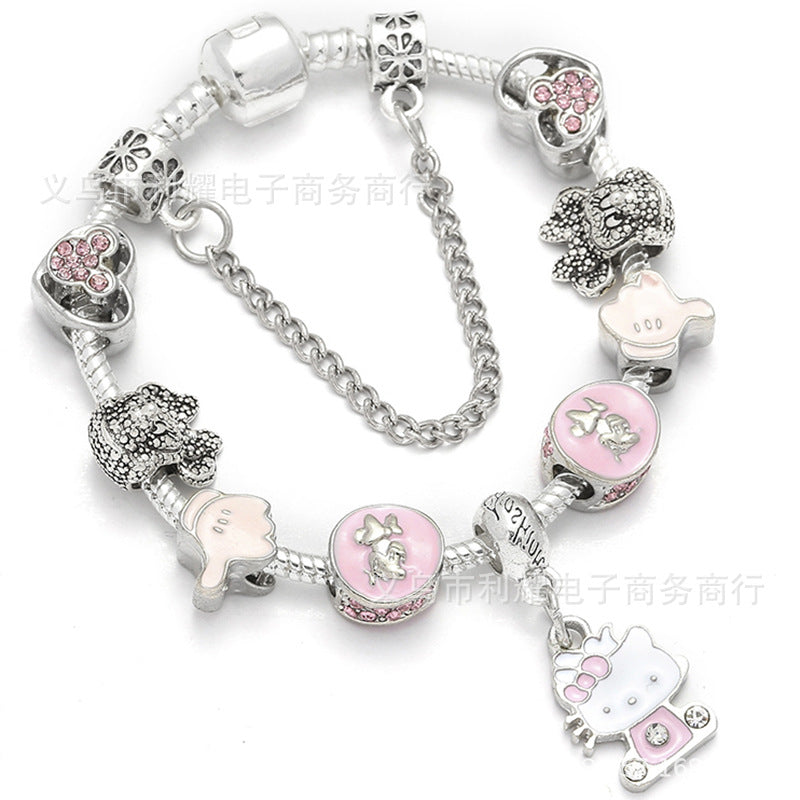 Alloy DIY Pandora Cartoon Bracelet MIC-LiY029