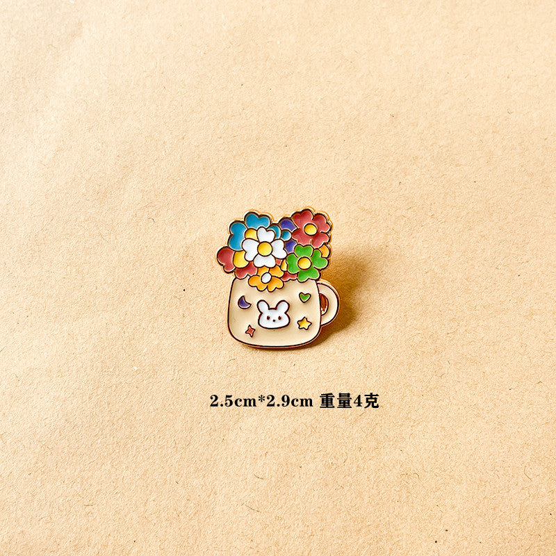 Alloy Fresh Holding Flower brooch (Minimo de compra 6) MIC-ShengM014