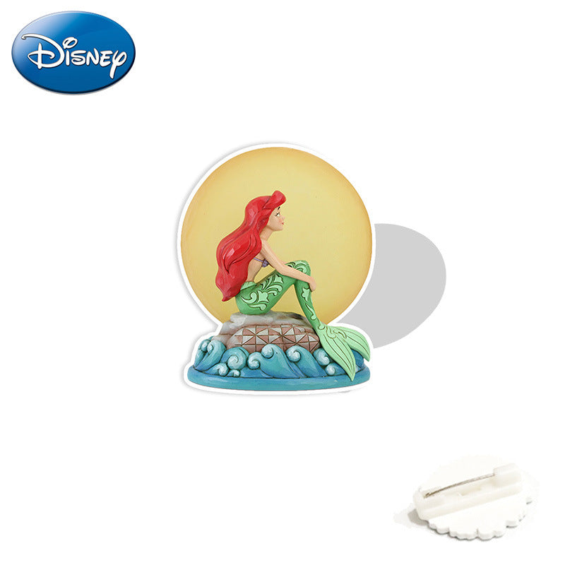 Acrylic mermaid princess brooch (Minimo de compra 2) MYA-WeiJ007