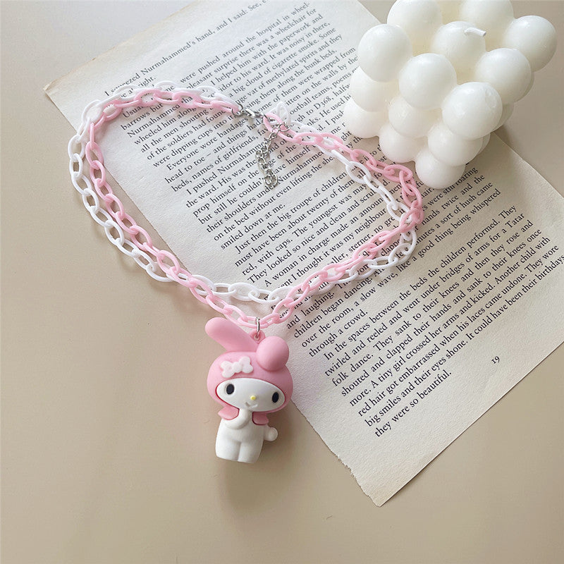 acrylic cartoon character cute necklace shier002