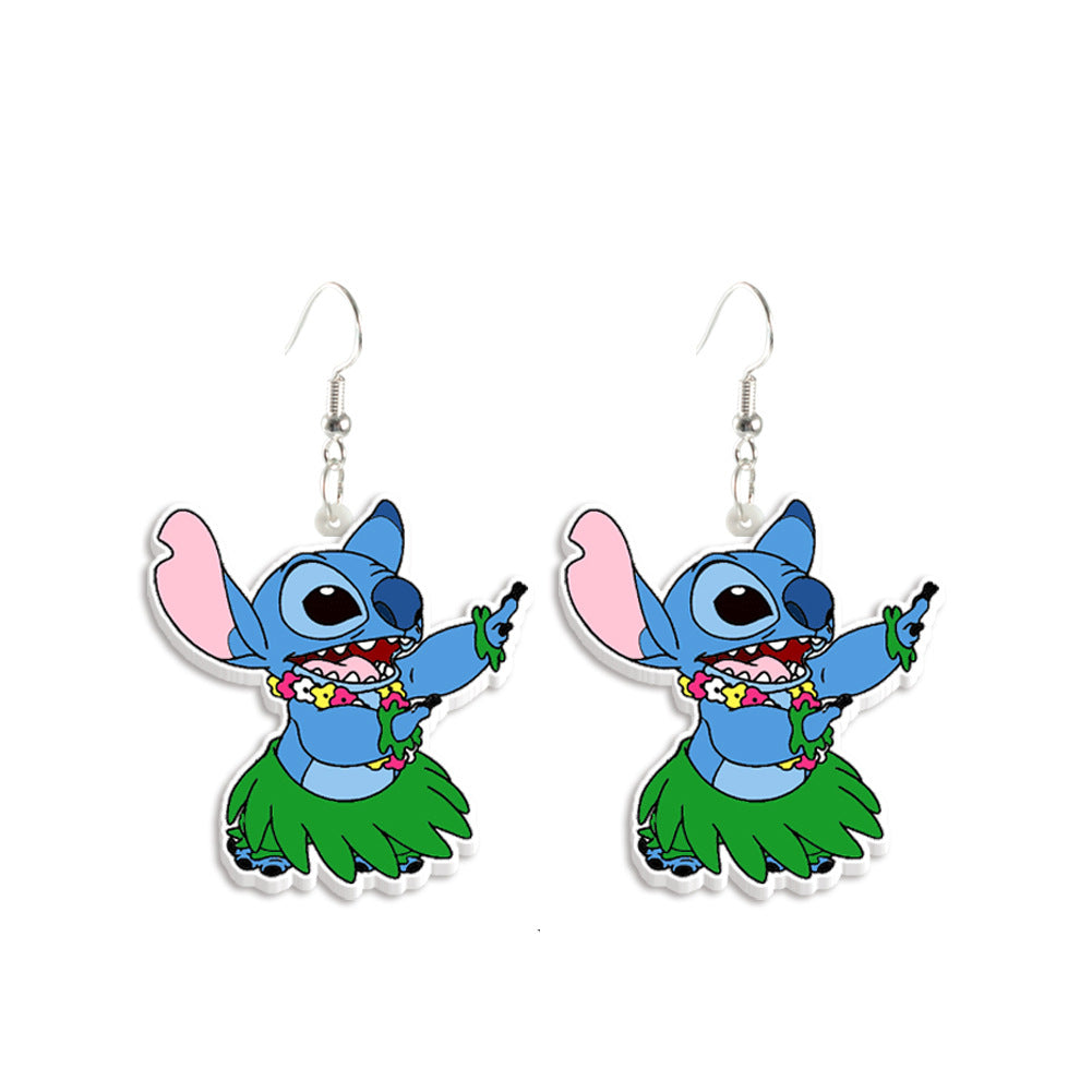 Alloy cartoon cute earrings (Minimo de Compra 2) MIC-ZhaoH002