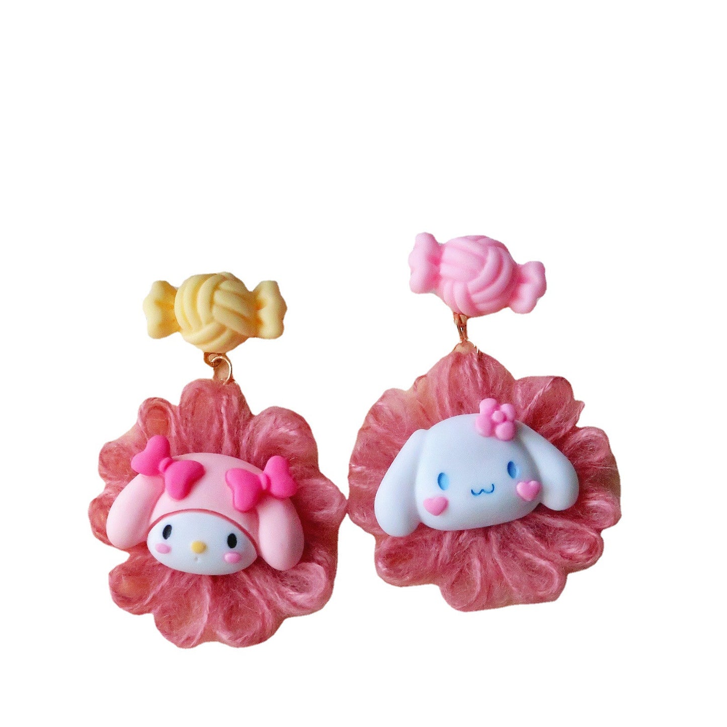 Resin colored candy earrings MIC-XME012